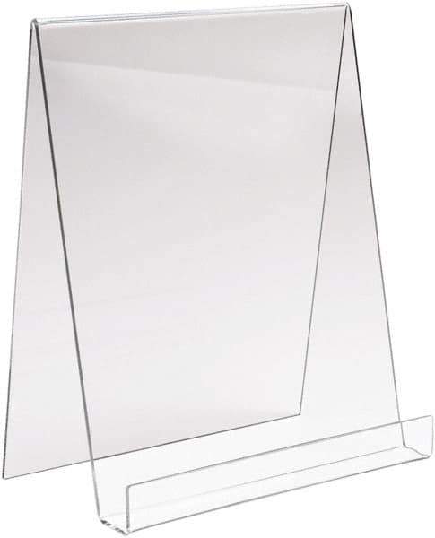 ECONOCO - 9" Wide x 11" High, Acrylic Display Easel - Clear - Apex Tool & Supply