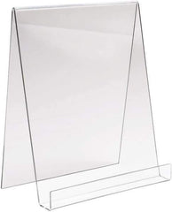 ECONOCO - 9" Wide x 11" High, Acrylic Display Easel - Clear - Apex Tool & Supply