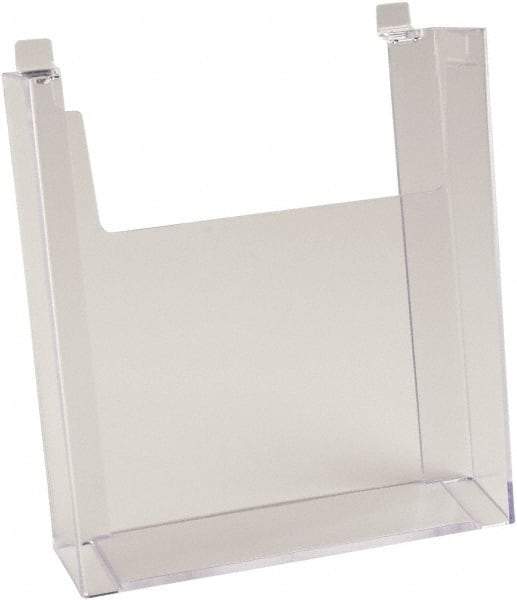 ECONOCO - 8-1/2" Wide x 2-1/4" Deep x 11" High, 1 Compartment, Acrylic Literature Holder - Clear, 8-7/8" Compartment Width x 2-1/4" Compartment Depth x 9-5/8" Compartment Height - Apex Tool & Supply