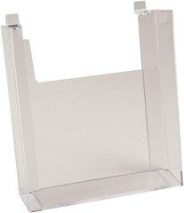ECONOCO - 8-1/2" Wide x 2-1/4" Deep x 11" High, 1 Compartment, Acrylic Literature Holder - Clear, 8-7/8" Compartment Width x 2-1/4" Compartment Depth x 9-5/8" Compartment Height - Apex Tool & Supply
