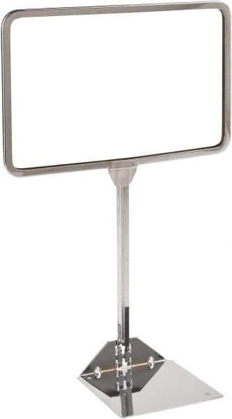 ECONOCO - 11 Inch Wide x 7 Inch High Sign Compatibility, Acrylic Round Frame Sign Holder - Clear, 7 Inch Holder Height, Holds 1 Sign - Apex Tool & Supply