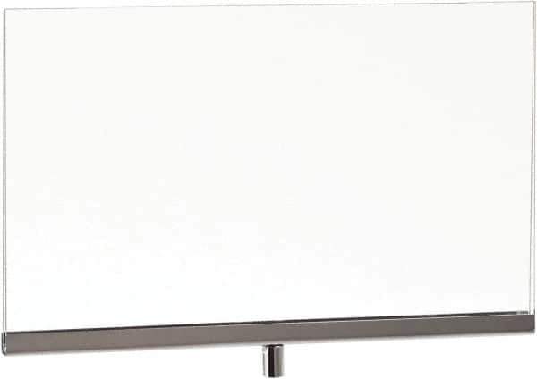 ECONOCO - 11 Inch Wide x 8-1/2 Inch High Sign Compatibility, Acrylic Square Frame Sign Holder - Clear, 8-1/2 Inch Holder Height, Holds 1 Sign - Apex Tool & Supply