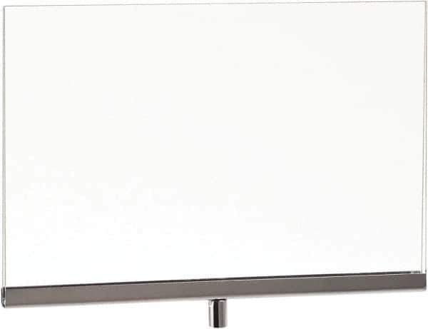 ECONOCO - 11 Inch Wide x 7 Inch High Sign Compatibility, Acrylic Square Frame Sign Holder - Clear, 7 Inch Holder Height, Holds 1 Sign - Apex Tool & Supply