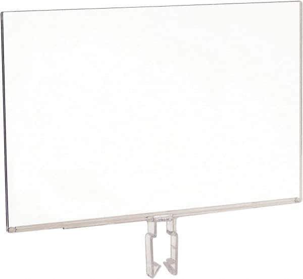 ECONOCO - 11 Inch Wide x 7 Inch High Sign Compatibility, Acrylic Square Frame Sign Holder - Clear, 7 Inch Holder Height, Holds 1 Sign - Apex Tool & Supply