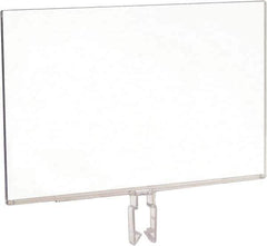 ECONOCO - 11 Inch Wide x 7 Inch High Sign Compatibility, Acrylic Square Frame Sign Holder - Clear, 7 Inch Holder Height, Holds 1 Sign - Apex Tool & Supply