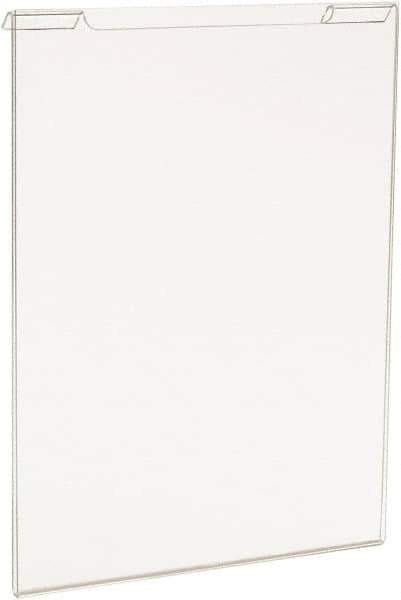 ECONOCO - 8-1/2 Inch Wide x 11 Inch High Sign Compatibility, Acrylic Round Frame Slatwall, Gridwall Sign Holder - Clear, 11 Inch Holder Height, Holds 1 Sign - Apex Tool & Supply