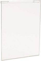 ECONOCO - 8-1/2 Inch Wide x 11 Inch High Sign Compatibility, Acrylic Round Frame Slatwall, Gridwall Sign Holder - Clear, 11 Inch Holder Height, Holds 1 Sign - Apex Tool & Supply