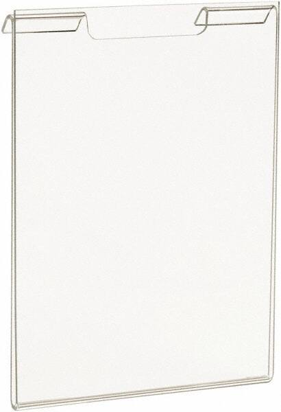 ECONOCO - 5-1/2 Inch Wide x 7 Inch High Sign Compatibility, Acrylic Round Frame Slatwall, Gridwall Sign Holder - Clear, 7 Inch Holder Height, Holds 1 Sign - Apex Tool & Supply