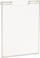 ECONOCO - 5-1/2 Inch Wide x 7 Inch High Sign Compatibility, Acrylic Round Frame Slatwall, Gridwall Sign Holder - Clear, 7 Inch Holder Height, Holds 1 Sign - Apex Tool & Supply