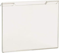 ECONOCO - 7 Inch Wide x 5-1/2 Inch High Sign Compatibility, Acrylic Round Frame Slatwall, Gridwall Sign Holder - Clear, 5-1/2 Inch Holder Height, Holds 1 Sign - Apex Tool & Supply