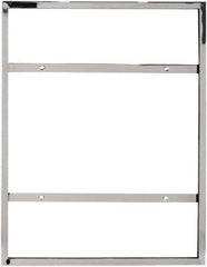 ECONOCO - 22 Inch Wide x 28 Inch High Sign Compatibility, Steel Square Frame Sign Holder - Chrome, 28 Inch Holder Height, Holds 1 Sign - Apex Tool & Supply