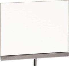 ECONOCO - 7 Inch Wide x 5-1/2 Inch High Sign Compatibility, Acrylic Square Frame Sign Holder - Clear, 5-1/2 Inch Holder Height, Holds 1 Sign - Apex Tool & Supply