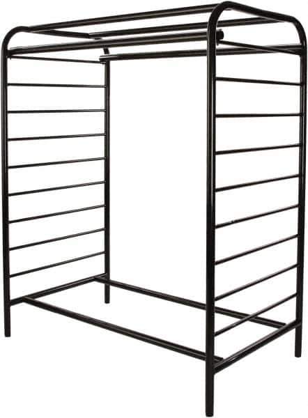 ECONOCO - Black Double Center Floor Display Rack - 48" Wide x 58" High x 28" Deep - Apex Tool & Supply
