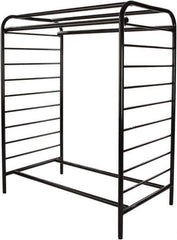 ECONOCO - Black Double Center Floor Display Rack - 48" Wide x 58" High x 28" Deep - Apex Tool & Supply