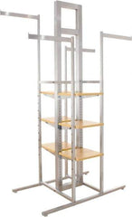 ECONOCO - 8 Shelf, 4-Way Display Rack - 24" Wide x 72" High x 44" Deep - Apex Tool & Supply