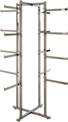 ECONOCO - Chrome Folding Display Rack Tower - 19-1/2" Wide x 61" High - Apex Tool & Supply
