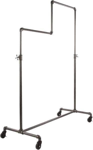 ECONOCO - Gray Double Tier Ballet Display Rack - 49-5/8" Wide x 78" High x 23-1/4" Deep - Apex Tool & Supply