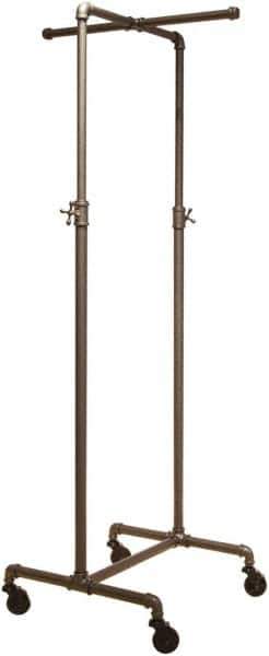 ECONOCO - Gray 2-Way Cross Bar Display Rack - 21" Wide x 72" High x 21" Deep - Apex Tool & Supply