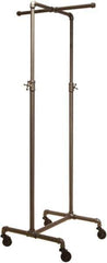 ECONOCO - Gray 2-Way Cross Bar Display Rack - 21" Wide x 72" High x 21" Deep - Apex Tool & Supply