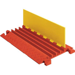 Checkers - On Floor Cable Covers Cover Material: Polyurethane Number of Channels: 4 - Apex Tool & Supply