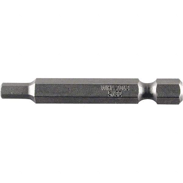 Wiha - 3mm Hex Power Bit - 1/4" Drive, 50mm OAL - Apex Tool & Supply