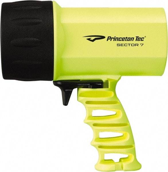 Princeton Tec - White LED Bulb, 700 Lumens, Spotlight/Lantern Flashlight - Neon Yellow Plastic Body, 8 C Alkaline Batteries Included - Apex Tool & Supply