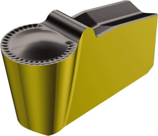 Sandvik Coromant - 40N151.2-A.. 5P 4.75mm Cutting Width Carbide Grooving Insert - 2.1mm Max Depth of Cut, Neutral, 2.37mm Corner Radius, TiCN/Al2O3/TiN Finish - Apex Tool & Supply