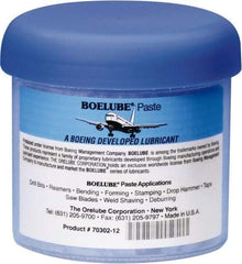 Boelube - BoeLube, 12 oz Jar Cutting Fluid - Paste, For Bending, Forming, Near Dry Machining (NDM) - Apex Tool & Supply
