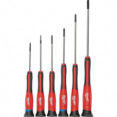 Milwaukee Tool - Screwdriver Sets Screwdriver Types Included: Slotted & Phillips Number of Pieces: 6 - Apex Tool & Supply