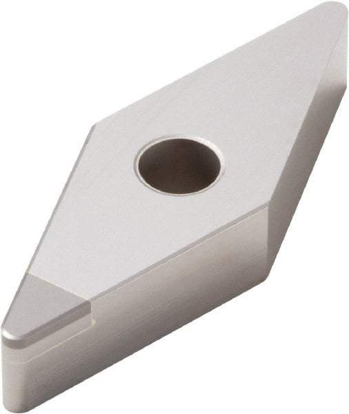 Seco - VNGA332 S Grade CBN010 PCBN Turning Insert - 35° Diamond, 3/8" Inscr Circle, 3/16" Thick, 1/32" Corner Radius - Apex Tool & Supply