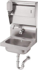 Krowne - 10" Long x 14" Wide Inside, 1 Compartment, Grade 304 Stainless Steel Hand Sink with Electronic Faucet - 20 Gauge, 15" Long x 16" Wide x 24" High Outside, 6" Deep - Apex Tool & Supply