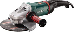Metabo - 9" Wheel Diam, 6,600 RPM, Corded Angle & Disc Grinder - 5/8-11 Spindle - Apex Tool & Supply