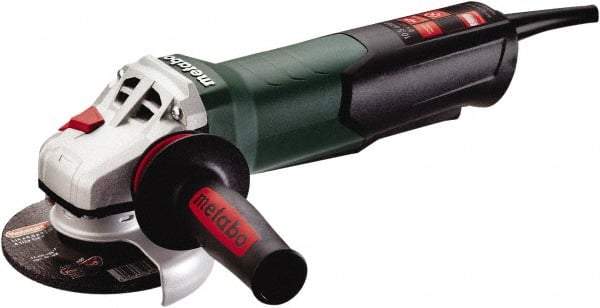 Metabo - 6" Wheel Diam, 9,600 RPM, Corded Angle & Disc Grinder - 5/8-11 Spindle, 120 Volts, 10.5 Amps - Apex Tool & Supply