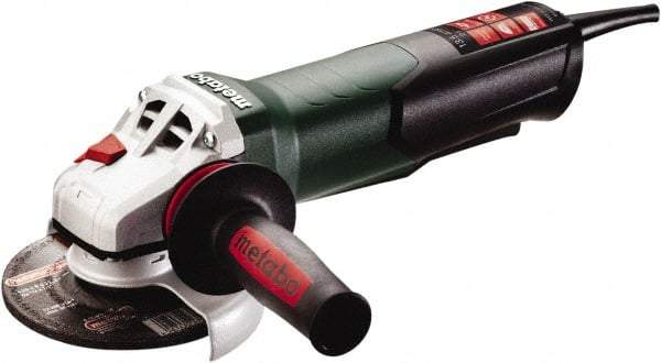 Metabo - 5" Wheel Diam, 11,000 RPM, Corded Angle & Disc Grinder - 5/8-11 Spindle, 120 Volts, 13.5 Amps - Apex Tool & Supply