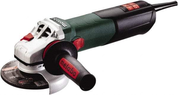 Metabo - 5" Wheel Diam, 2,800 to 11,000 RPM, Corded Angle & Disc Grinder - 5/8-11 Spindle, 120 Volts, 13.5 Amps - Apex Tool & Supply