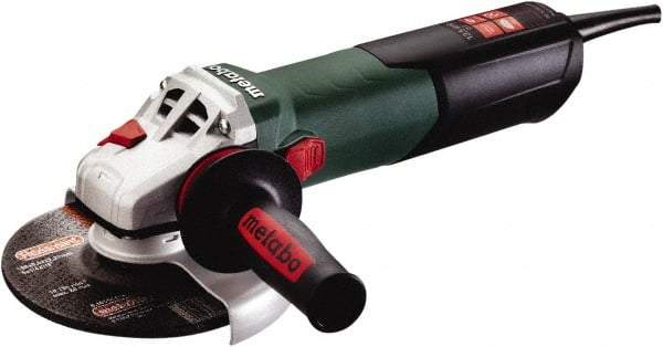 Metabo - 6" Wheel Diam, 8,500 RPM, Corded Angle & Disc Grinder - 5/8-11 Spindle, 120 Volts, 13.5 Amps - Apex Tool & Supply