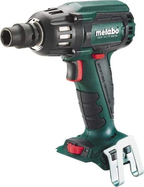 Metabo - 1/2" Drive 18 Volt Pistol Grip Cordless Impact Wrench & Ratchet - 2,150 RPM, 295 Ft/Lb Torque, Lithium-Ion Batteries Not Included - Apex Tool & Supply