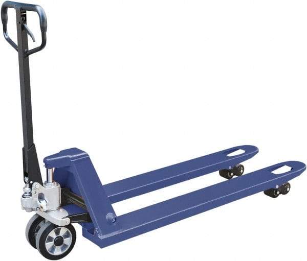 Value Collection - 5,500 Lb Capacity, 4-1/2" Lift Quick Lift Pallet Truck - 3" Min Lift Height, 48" Fork Length x 27" Fork Width, 27" Overall Width - Apex Tool & Supply