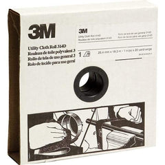 3M - 1" x 20 Yd 120 Grit Aluminum Oxide Shop Roll - Fine Grade - Apex Tool & Supply
