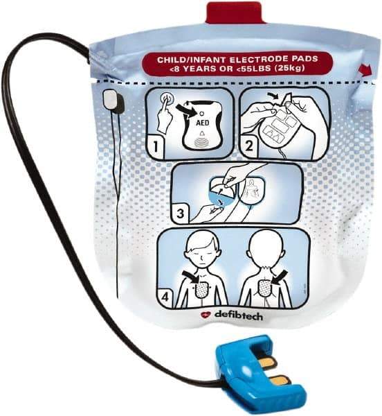Defibtech - Pediatric CPR Pad - Compatible With Lifeline VIEW AED - Apex Tool & Supply
