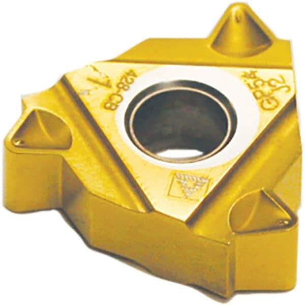 Tool-Flo - LDS54 Internal/External 4 API Rotary Shoulder Connections Laydown Threading Insert - Grade AC54F, AlTiN Coated Carbide - Apex Tool & Supply