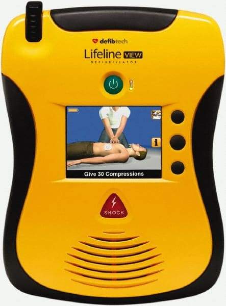 Defibtech - Adult Pad Defibrillator - Nonrechargeable Lithium Battery Included - Apex Tool & Supply