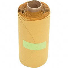 3M - 5" Diam, 500 Grit Aluminum Oxide Adhesive PSA Disc - Super Fine Grade, Gold, Film Backing, Flexible, Use with Random Orbital Sanders - Apex Tool & Supply