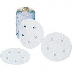 3M - 3-1/4" Diam, 240 Grit Silicon Carbide Adhesive PSA Disc - Very Fine Grade, Gray, Paper Backing, Flexible, Use with Hand Sanding - Apex Tool & Supply