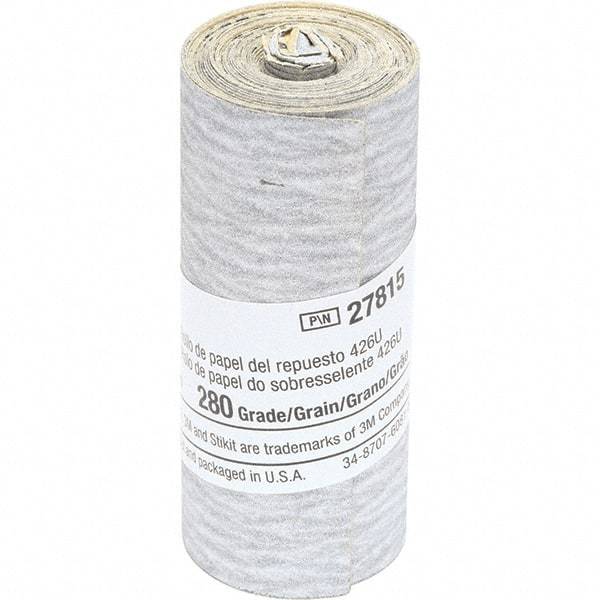 3M - 2-1/2" Diam, 280 Grit Silicon Carbide Adhesive PSA Disc - Very Fine Grade, Gray, Paper Backing, Flexible, Use with Hand Sanding - Apex Tool & Supply
