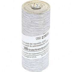 3M - 2-1/2" Diam, 280 Grit Silicon Carbide Adhesive PSA Disc - Very Fine Grade, Gray, Paper Backing, Flexible, Use with Hand Sanding - Apex Tool & Supply