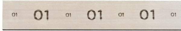 Starrett - 36" Long x 2-1/2" Wide x 1/2" Thick, AISI Type O1, Tool Steel Oil-Hardening Flat Stock - + 0.015" Long Tolerance, - 0 - 0.005" Wide Tolerance, +/- 0.001" Thick Tolerance - Apex Tool & Supply