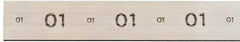 Starrett - 36" Long x 4" Wide x 5/8" Thick, AISI Type O1, Tool Steel Oil-Hardening Flat Stock - + 0.015" Long Tolerance, - 0 - 0.005" Wide Tolerance, +/- 0.001" Thick Tolerance - Apex Tool & Supply
