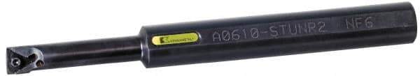 Kennametal - 23.62mm Min Bore Diam, 254mm OAL, 3/4" Shank Diam, E-STUN Indexable Boring Bar - T321P Insert, Screw Holding Method - Apex Tool & Supply