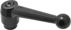 KIPP - 1/2-13, 1.18" Hub Diam, Zinc Die Cast (Steel Components) Tapped Adjustable Clamping Lever - 4.96" OAL, 3.11" High, 0.91" Hole Depth - Apex Tool & Supply